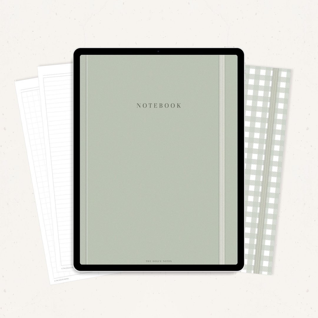 用于 Goodnotes、Notability 的粉彩数字笔记本 | 12节| 5种颜色 - 电子手帐及素材 - 其他材质 