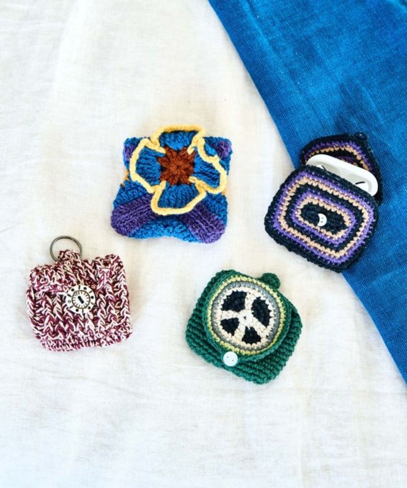 【热门预购】尼泊尔花市编织回忆 耳机收纳包 挂饰 (4色)NWWP5221 - 零钱包 - 其他材质 