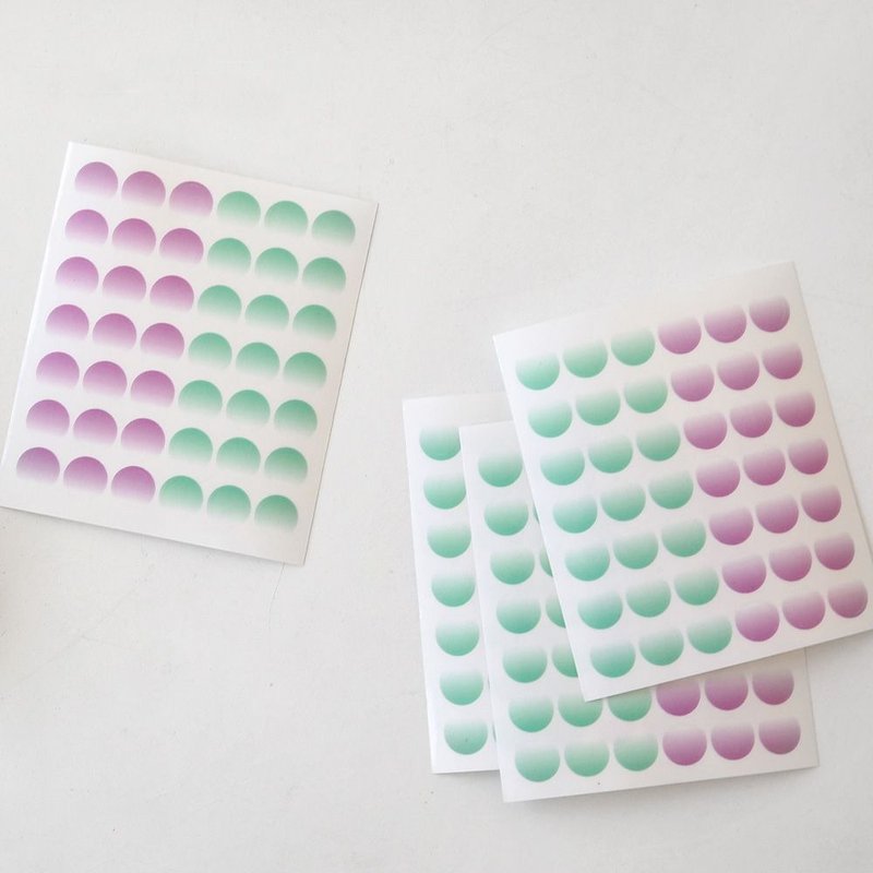 TC装饰标签贴(4入)- 渐层色 03,E2D27744 - 贴纸 - 塑料 紫色