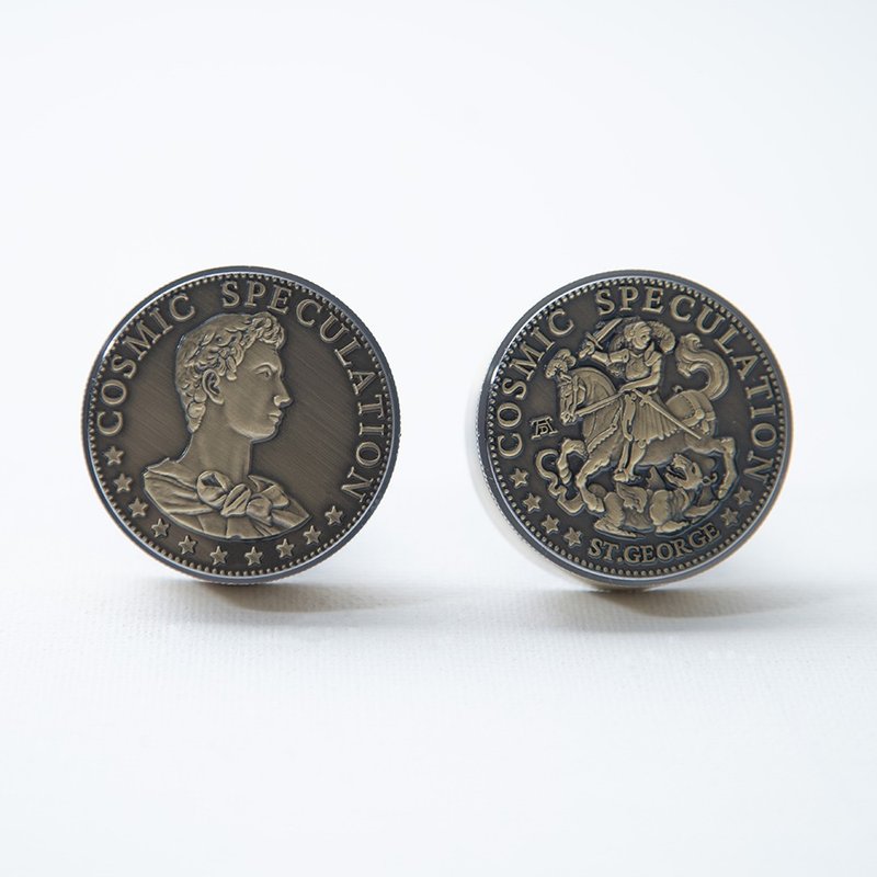 【福利品】希腊神话硬币车用香氛 圣乔治款 可双面使用 - 香薰/精油/线香 - 其他金属 金色