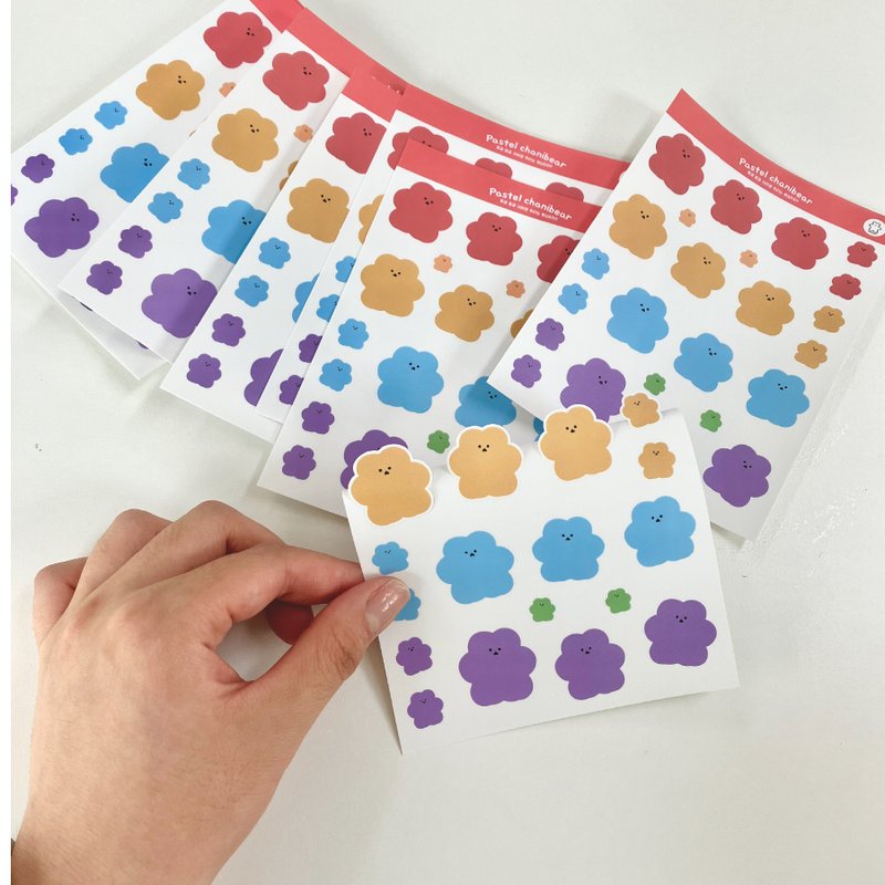 韩国文创 Chanibear 贴纸 - 可爱的粘贴 - 贴纸 - 纸 