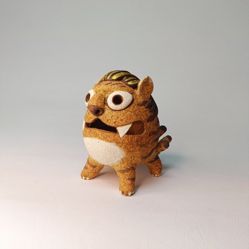 上古四祥兽-陆吾/陶艺品/原创 - 摆饰 - 陶 