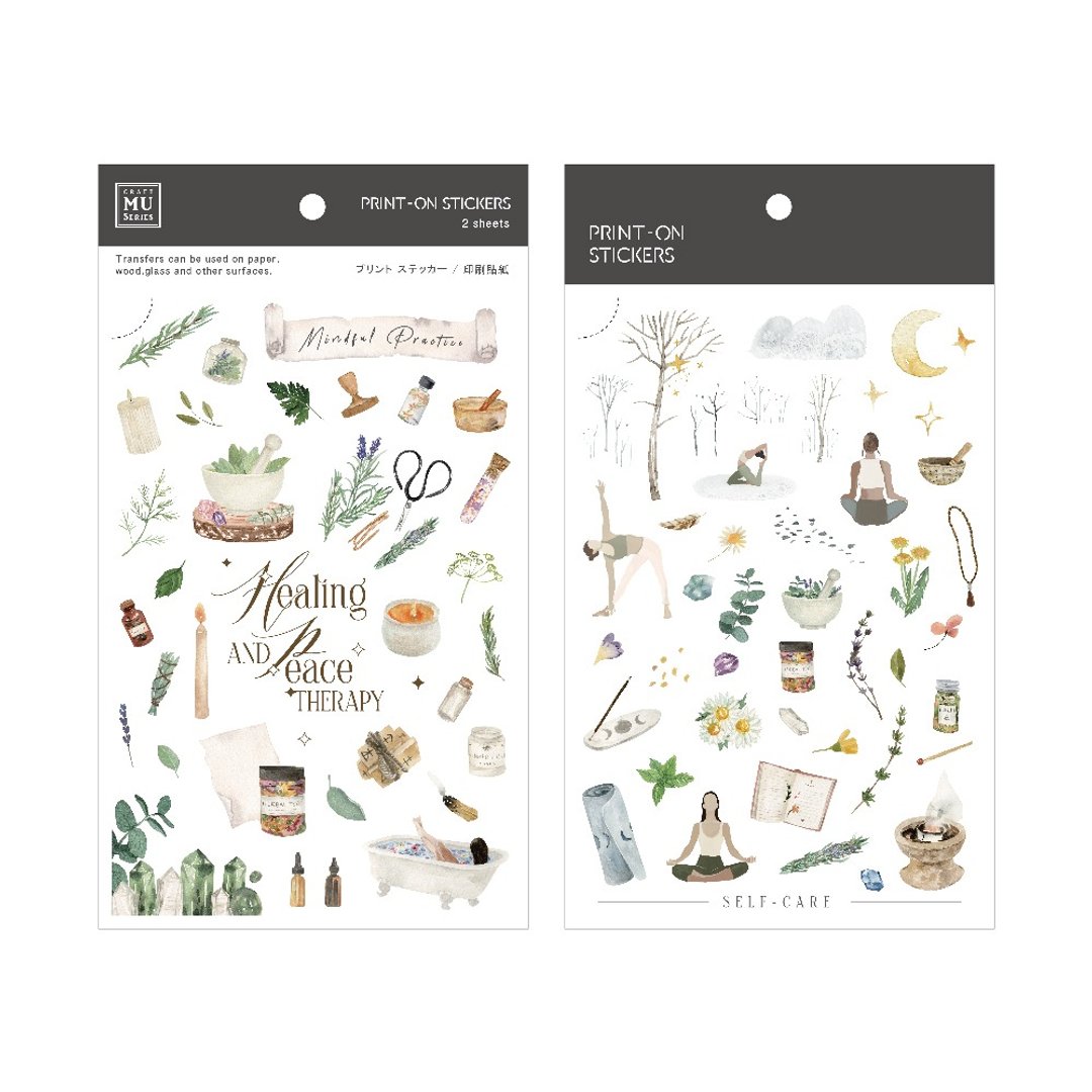【Print-On Stickers 转印贴纸】no.262 | 插画师系列 - 贴纸 - 其他材质 绿色