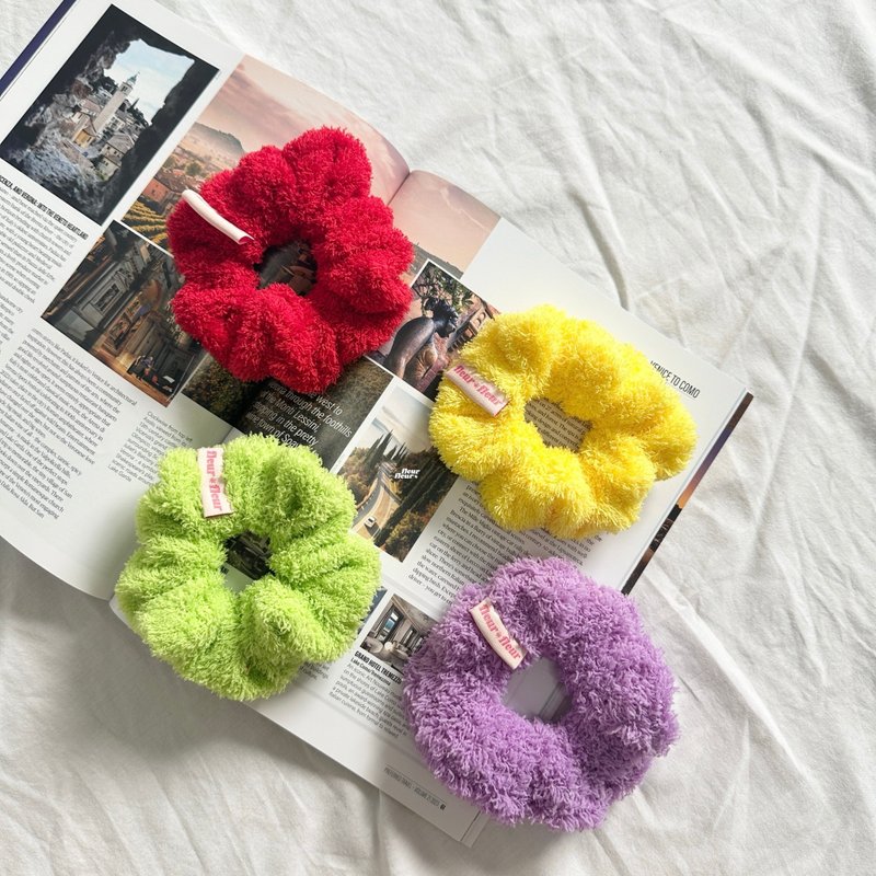 fleurfleur' 泰迪绒发圈 - 发饰 - 棉．麻 多色