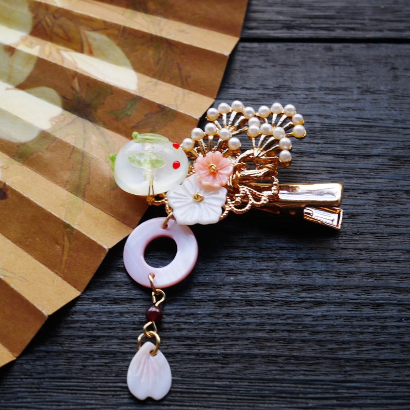 【墨徽阁】松下兔发夹(铜线固定兔子款) - 发饰 - 铜/黄铜 绿色