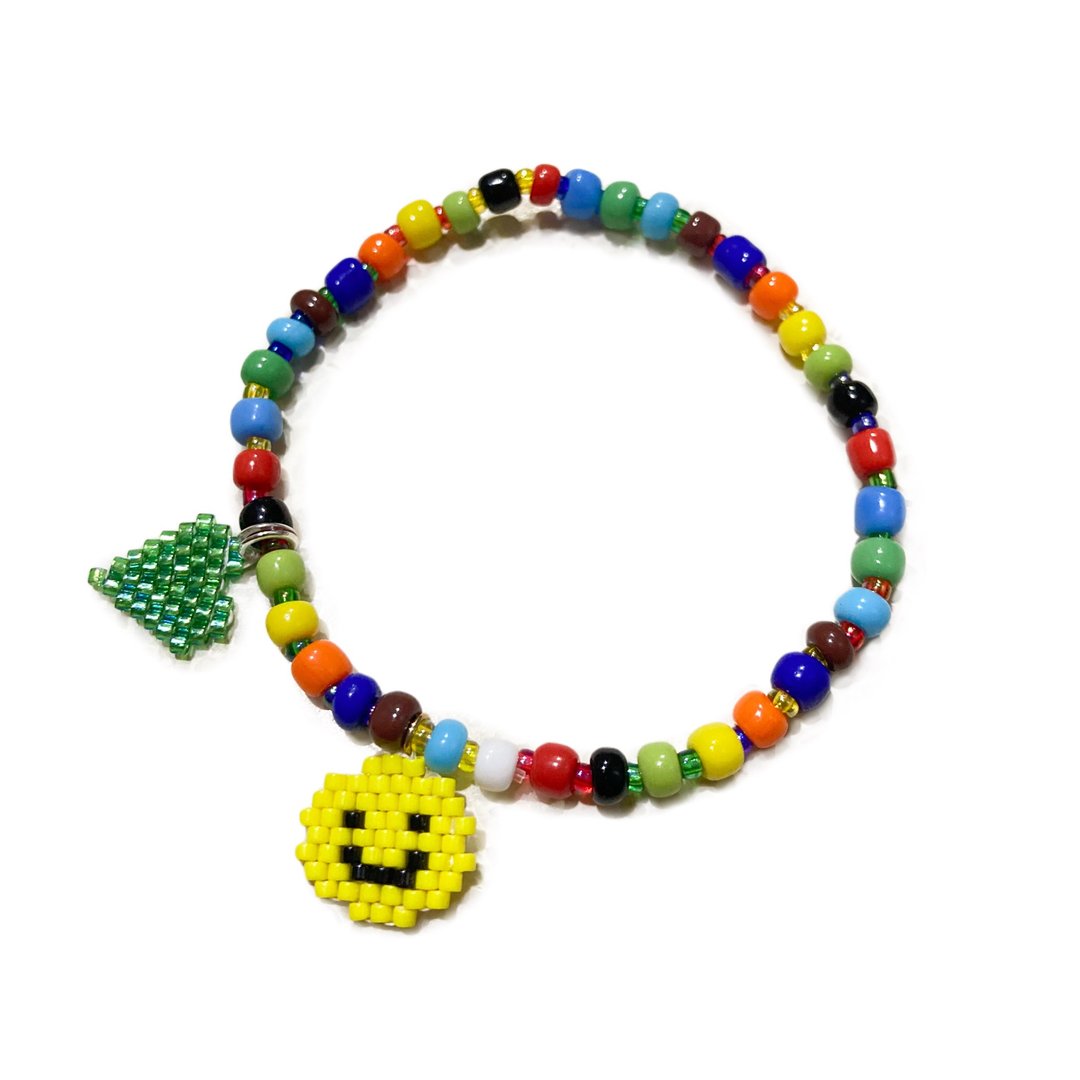 Smiley Bead Bracelet - 手链/手环 - 其他材质 多色