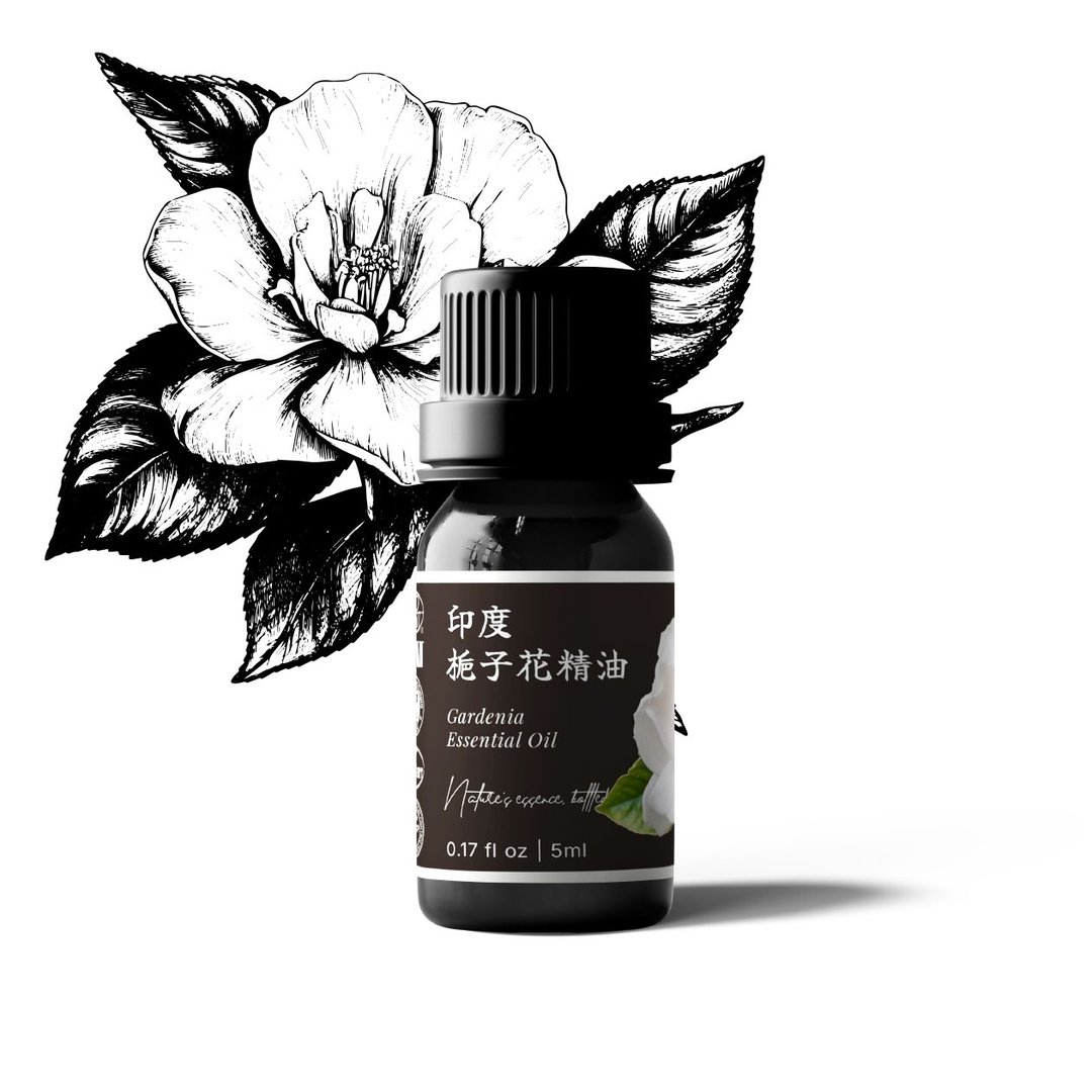 【卡佛香】印度栀子花精油 - 香薰/精油/线香 - 玻璃 黑色