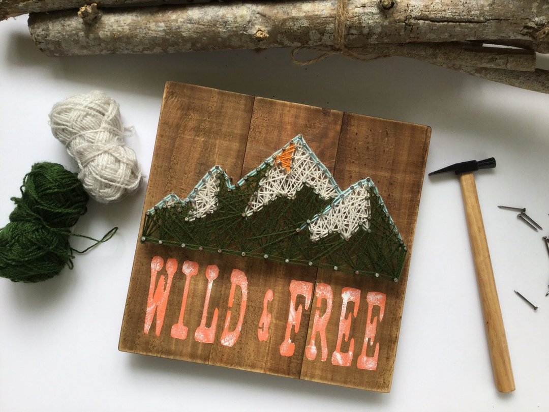 Wild & Free 木作 手作 墙面挂饰 个人风格 礼物 One and Only - 墙贴/壁贴 - 木头 咖啡色