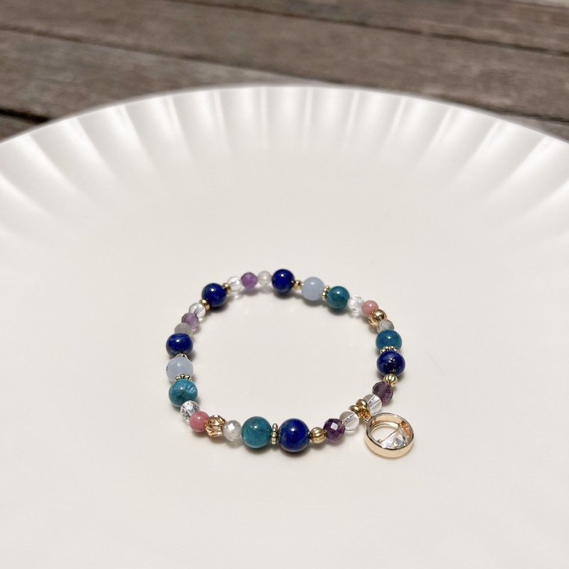 名画系列【九级浪】艾伊瓦佐夫斯基 / 天然水晶手链 - 手链/手环 - 水晶 