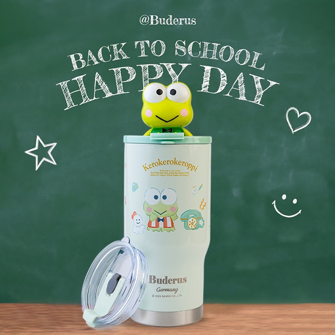 快乐开学季【德国Buderus】三丽鸥陶瓷冰霸杯 710ml-大眼蛙 - 保温瓶/保温杯 - 不锈钢 白色