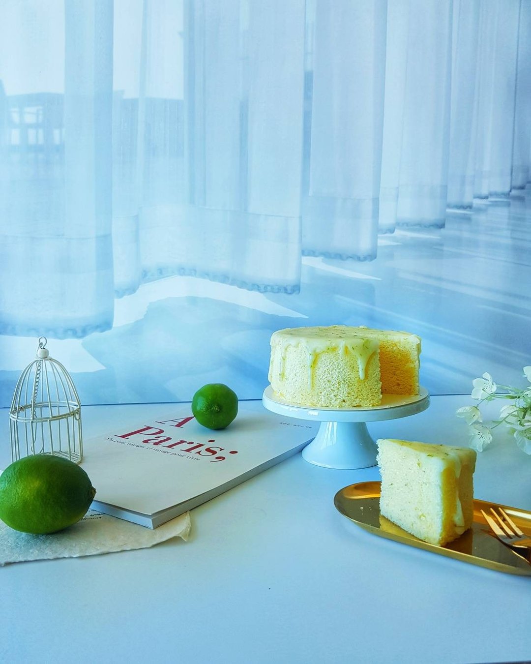 6寸法式老奶奶柠檬雪纺蛋糕Lemon Glazed Chiffon Cake【慢节奏】 - 蛋糕/甜点 - 新鲜食材 