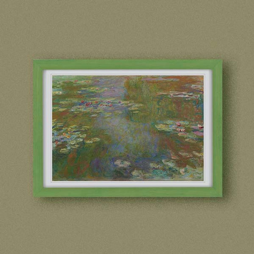 【艺术框画・Framed Art】莫内・睡莲池 - 海报/装饰画/版画 - 纸 绿色