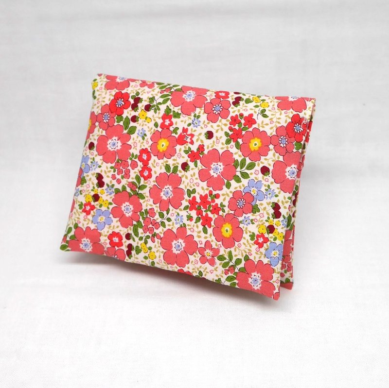 Japanese Handmade Sanitary napkins Bag - 化妆包/杂物包 - 棉．麻 粉红色