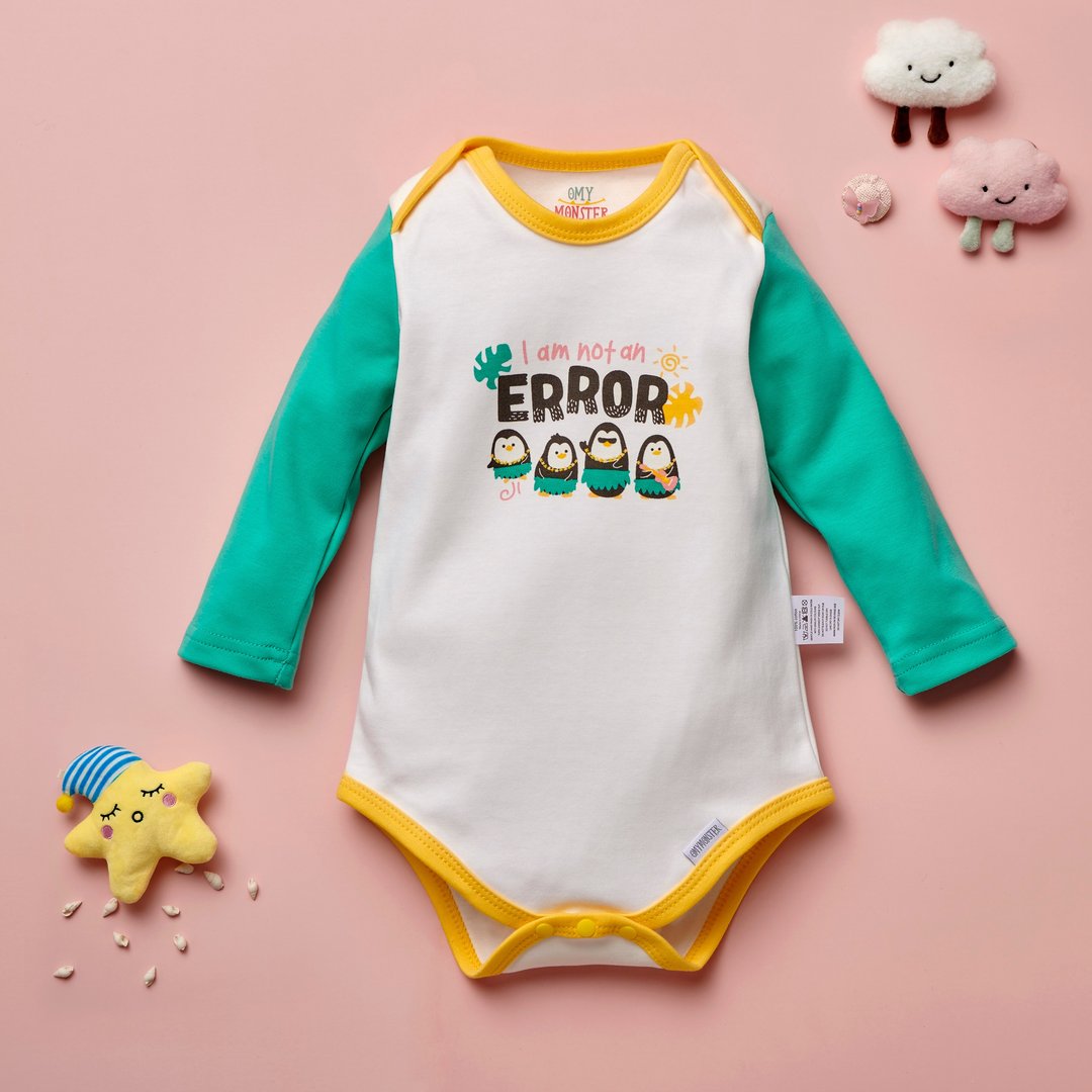 I'm not an Error 包屁衣 - 包屁衣/连体衣 - 棉．麻 白色