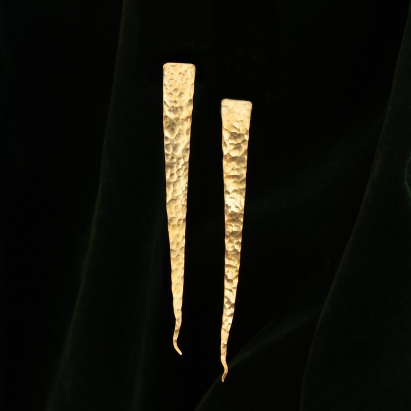 【soid Studio 适品】黄铜 烟霏耳饰 - 耳环/耳夹 - 铜/黄铜 