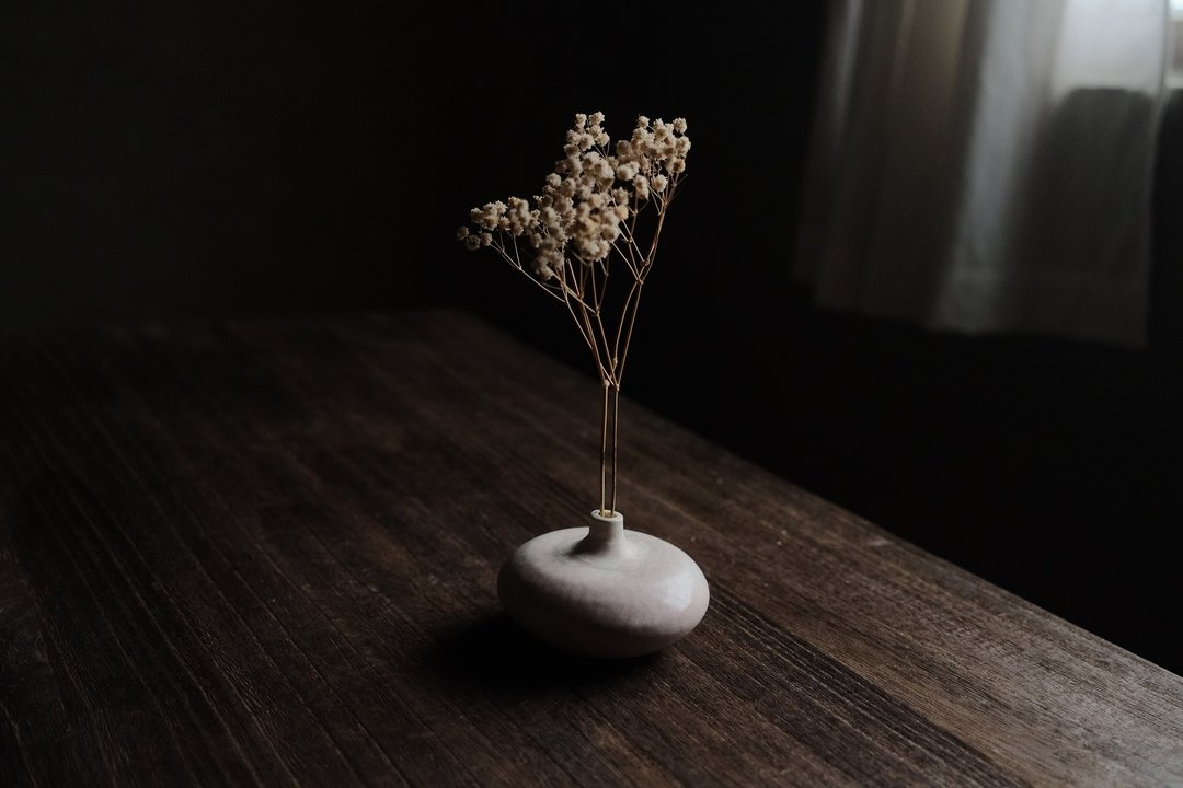 萨卡山区・璎・细口花瓶 - 花瓶/陶器 - 陶 粉红色