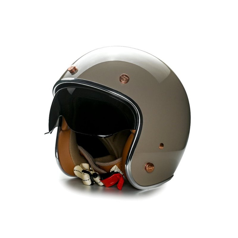 MODER摩德-MORENDI莫兰迪二代(小帽体内镜款)-亮光淡漠驼 - 安全帽 - 其他材质 