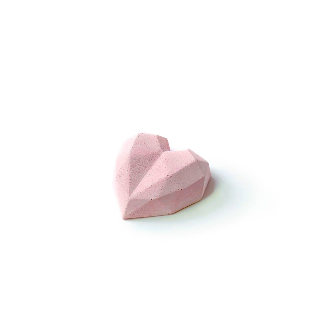 (预购) 草莓牛奶系列 | my heart心型扩香石 摆饰 情人节礼物 - 摆饰 - 水泥 粉红色