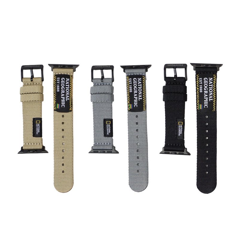 国家地理 / Smart Watch Nato Slim Strap 潮流表带 - 数码小物 - 尼龙 黑色