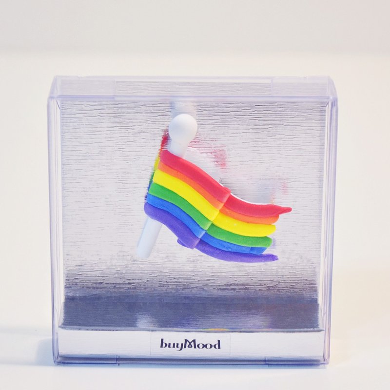 彩虹旗飘扬 Pridetone Rainbow手作徽章别针 纪念礼物 情人节礼物 - 徽章/别针 - 粘土 多色