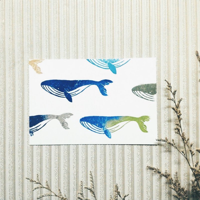 Deerday手刻章 鲸鱼 - 印章/印台 - 橡胶 蓝色