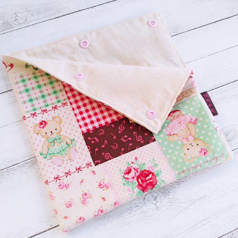 粉色芭蕾小熊小兔古布 即食版 环保 食物袋 - 便当盒/饭盒 - 棉．麻 粉红色