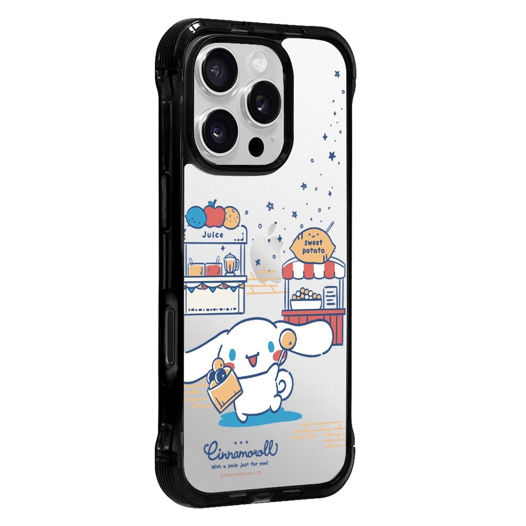 大耳狗 QQ地瓜球 标准透黑支架手机壳 iPhone 16 15 14 13 ProMax - 手机壳/手机套 - 其他材质 黑色