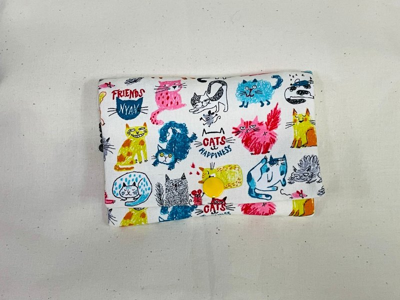 多层次零钱包 - 零钱包 - 棉．麻 白色