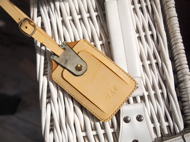 手工皮革行李牌 -旅游系列- 行李吊牌 - 行李吊牌 - 真皮 