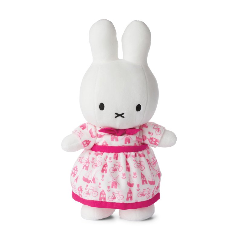 荷兰 Bon Ton Toys | Miffy 米飞兔 娃娃 粉红洋装 34cm - 玩偶/公仔 - 其他材质 粉红色