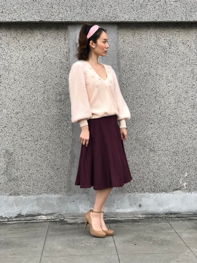 紫红百搭伞裙 - 裙子 - 其他材质 紫色