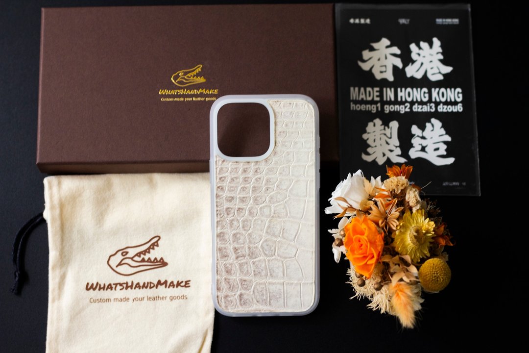 iPhone电话殻鳄鱼皮手工保护套case - 手机壳/手机套 - 真皮 多色