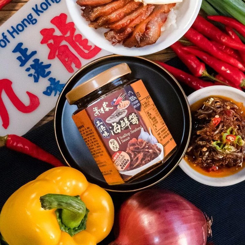 海涛客│珍馔海鲜酱│小琉球伴手礼│180g/罐 - 酱料/调味料 - 新鲜食材 粉红色