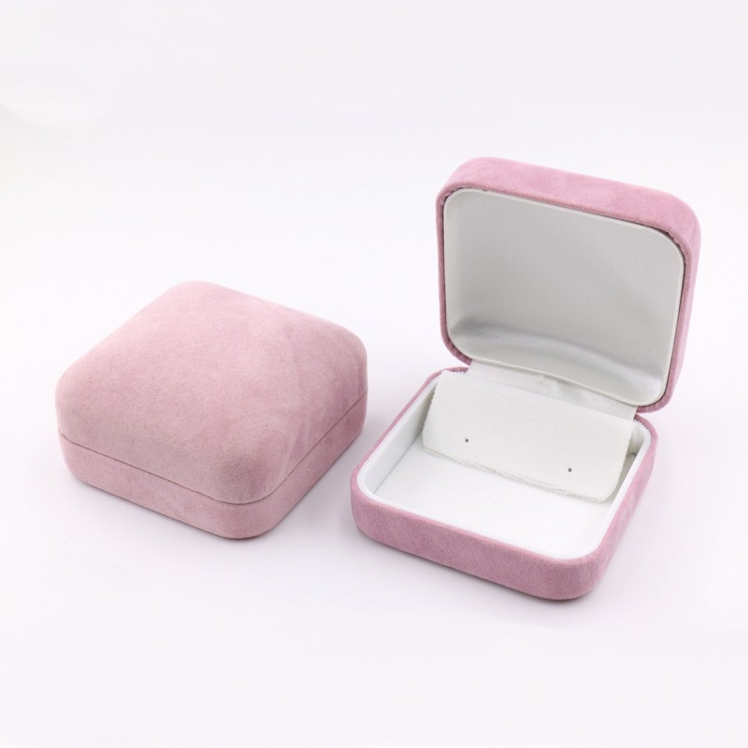 耳环盒, 粉彩缤纷珠宝盒, 日本原装进口 - 收纳用品 - 棉．麻 粉红色
