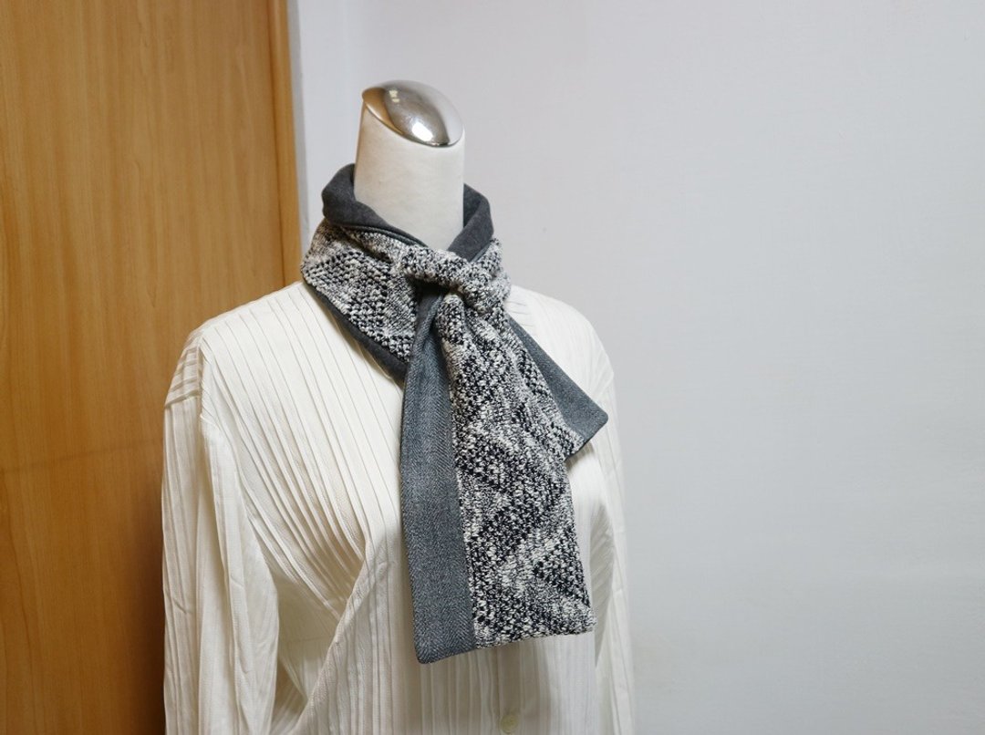 双色拼接可调式短围巾.scarf 保暖围脖 双面双色 大人.小孩均适用 - 围巾/披肩 - 其他材质 