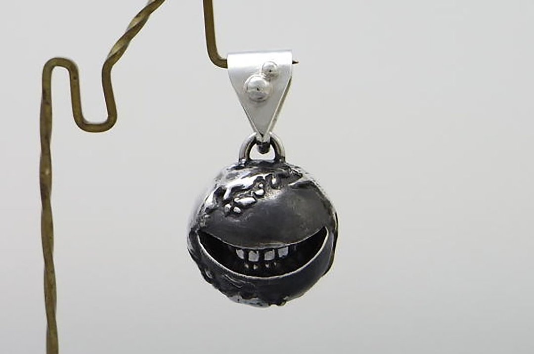 smile earth M_P (s_m-P.30) only pendant top without a chain 沒有銀鍊 sterling silver - 项链 - 纯银 银色