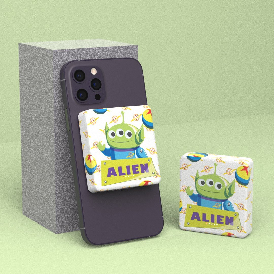 【限量】Toy Story 8000mAh 磁吸式行动充电 - 你好三眼仔 - 充电宝/传输线 - 塑料 白色