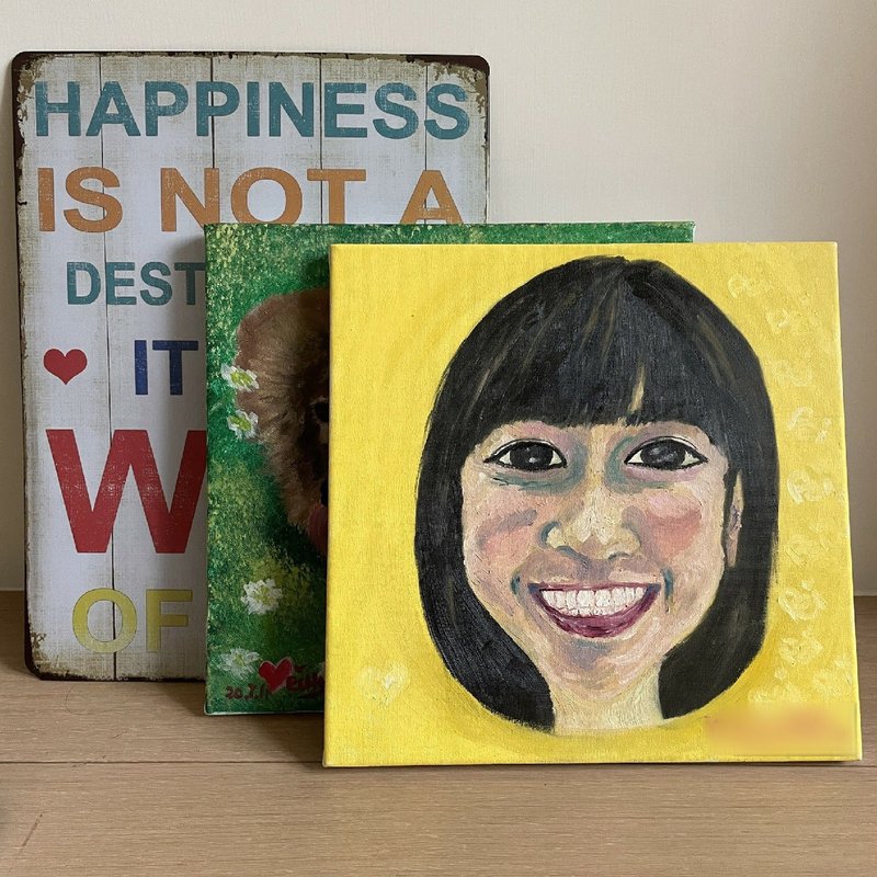 客制画。人像画。手绘油画。Custom self-portrait/portrait - 订制画像 - 其他材质 