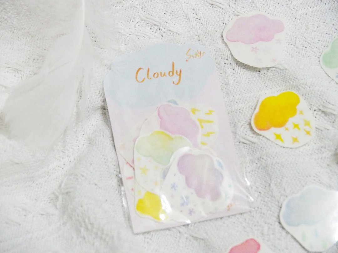 *Cloudy 心情云彩*贴纸组 10张入 - 贴纸 - 纸 多色