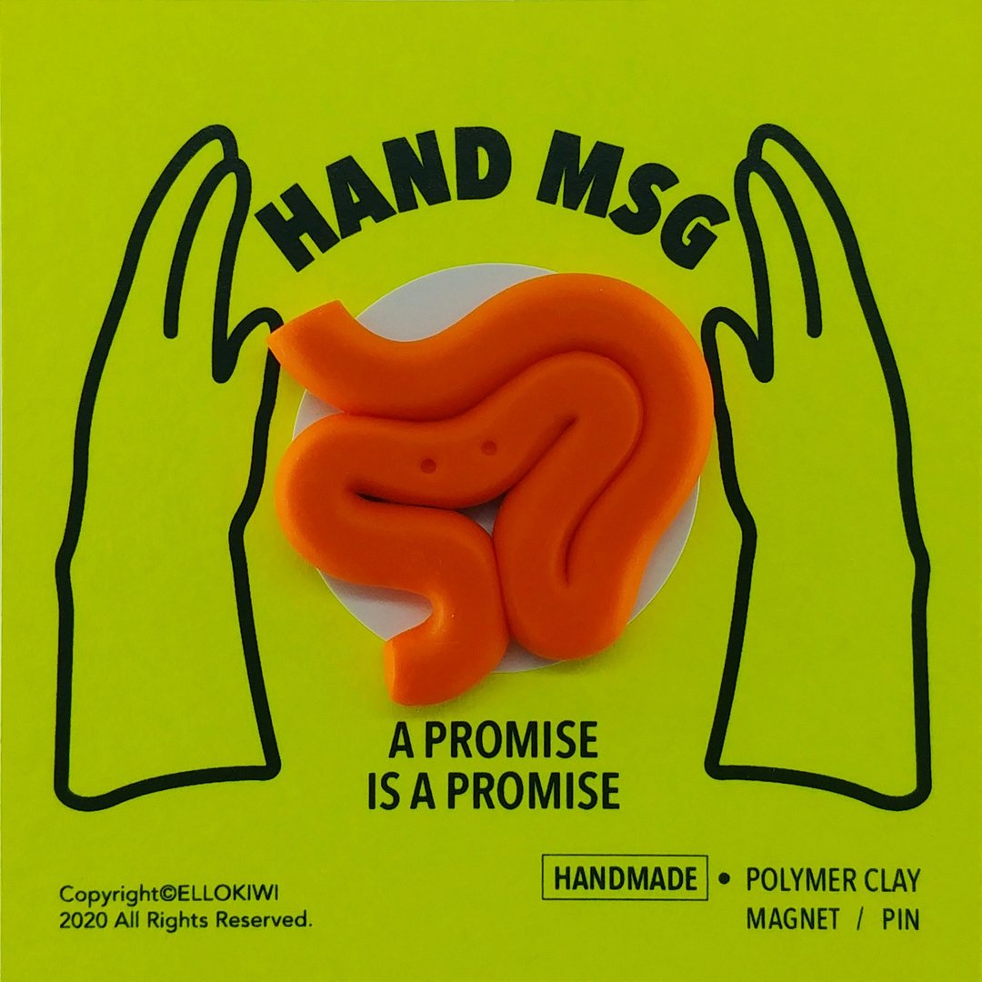 HAND MSG心意卡/感谢卡 - 卡片/明信片 - 粘土 
