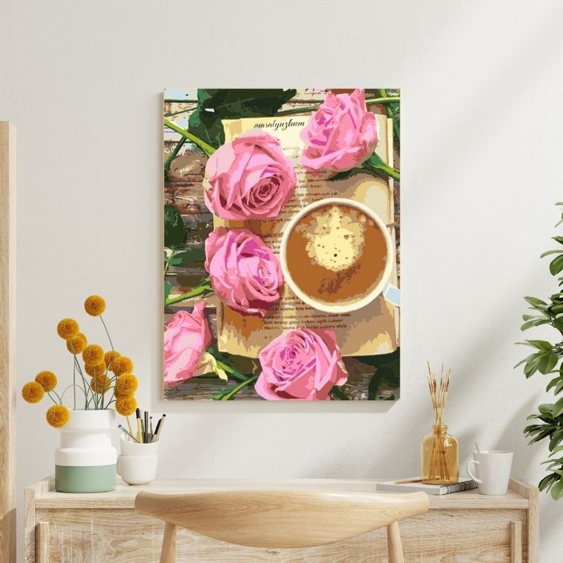 咖啡花语 创意数字油画 【风景画 】 - 插画/绘画/写字 - 其他材质 