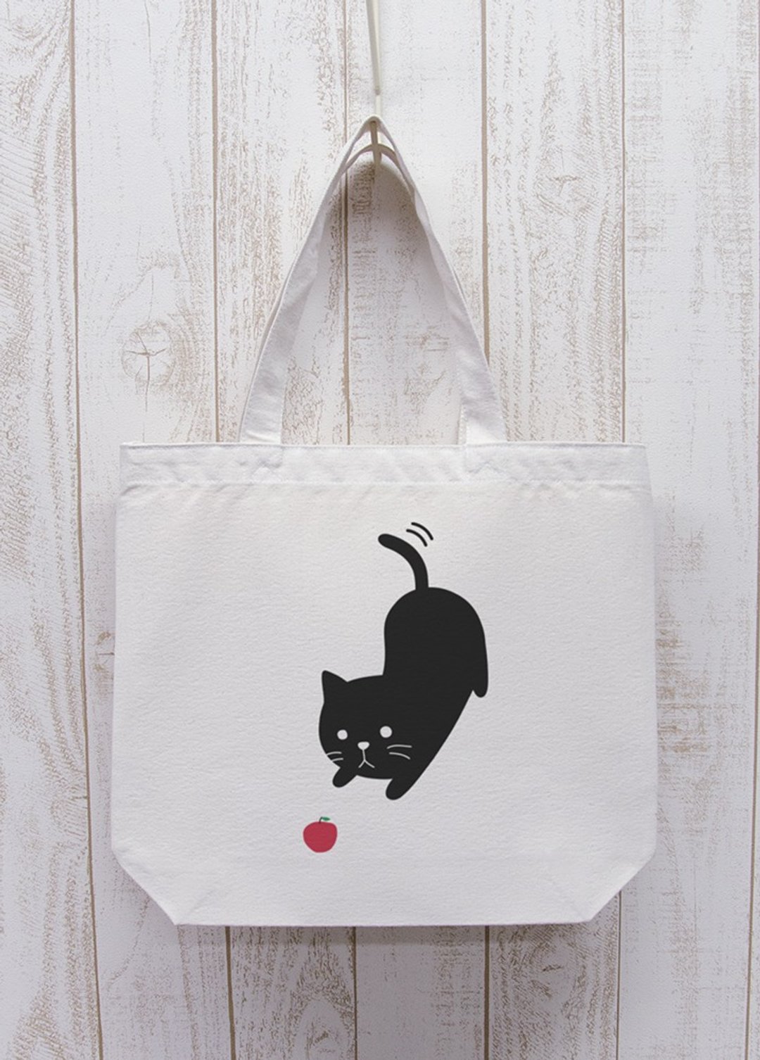 Niten Zero Nyan Outing Tote Aim for Apple Natural / R015-BT-NA - 其他 - 棉 白色
