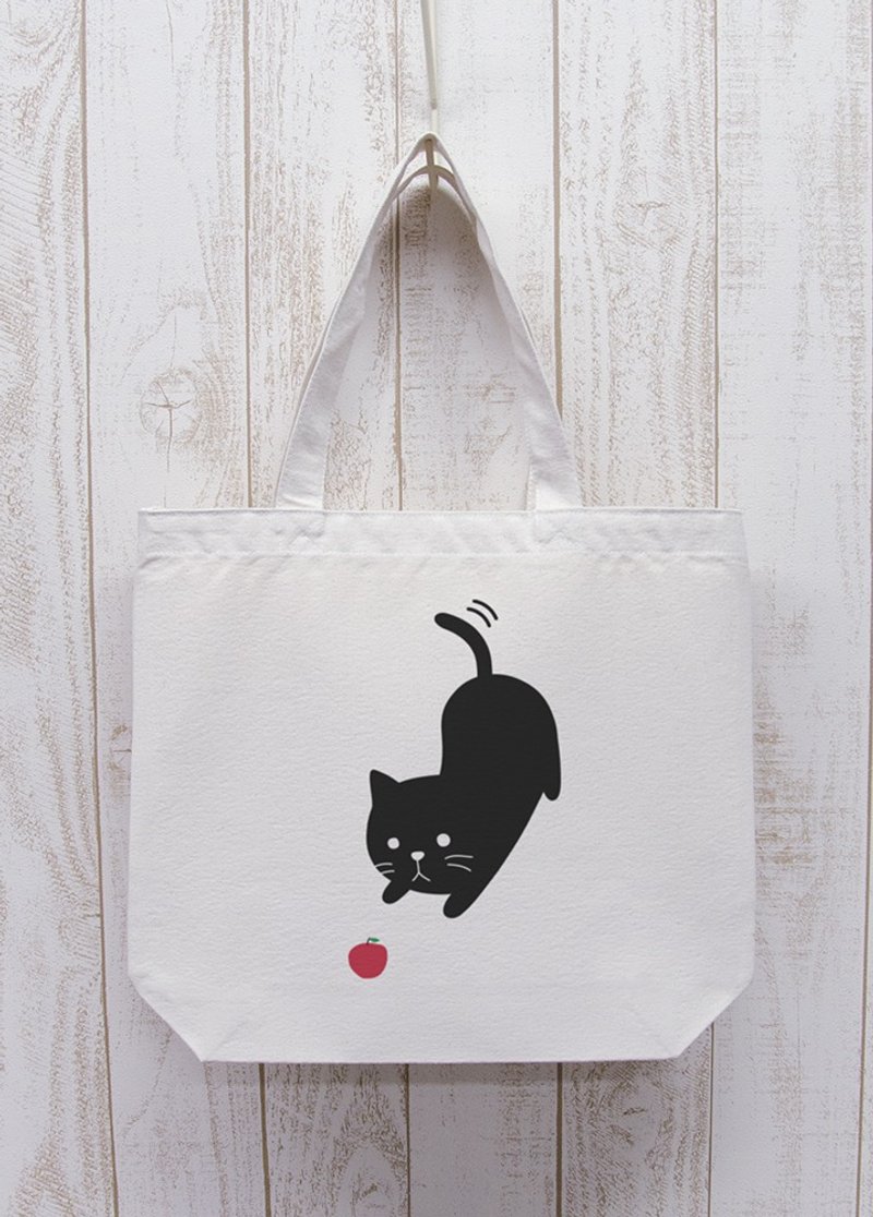 Niten Zero Nyan Outing Tote Aim for Apple Natural / R015-BT-NA - 其他 - 棉．麻 白色