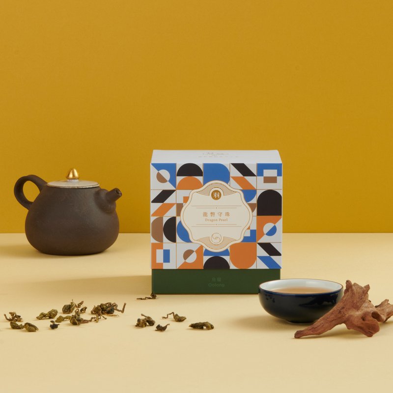 【得奖2星茶品】羽曦堂-龙磐守珠(稻香冻顶乌龙)茶包15入 - 茶 - 新鲜食材 蓝色