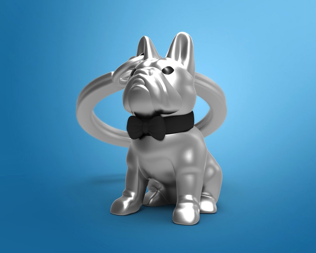 MTM比利时斗牛犬-银钥匙圈 时尚吊饰 纪念品 圣诞 生日 圣诞礼物 - 钥匙链/钥匙包 - 铝合金 多色