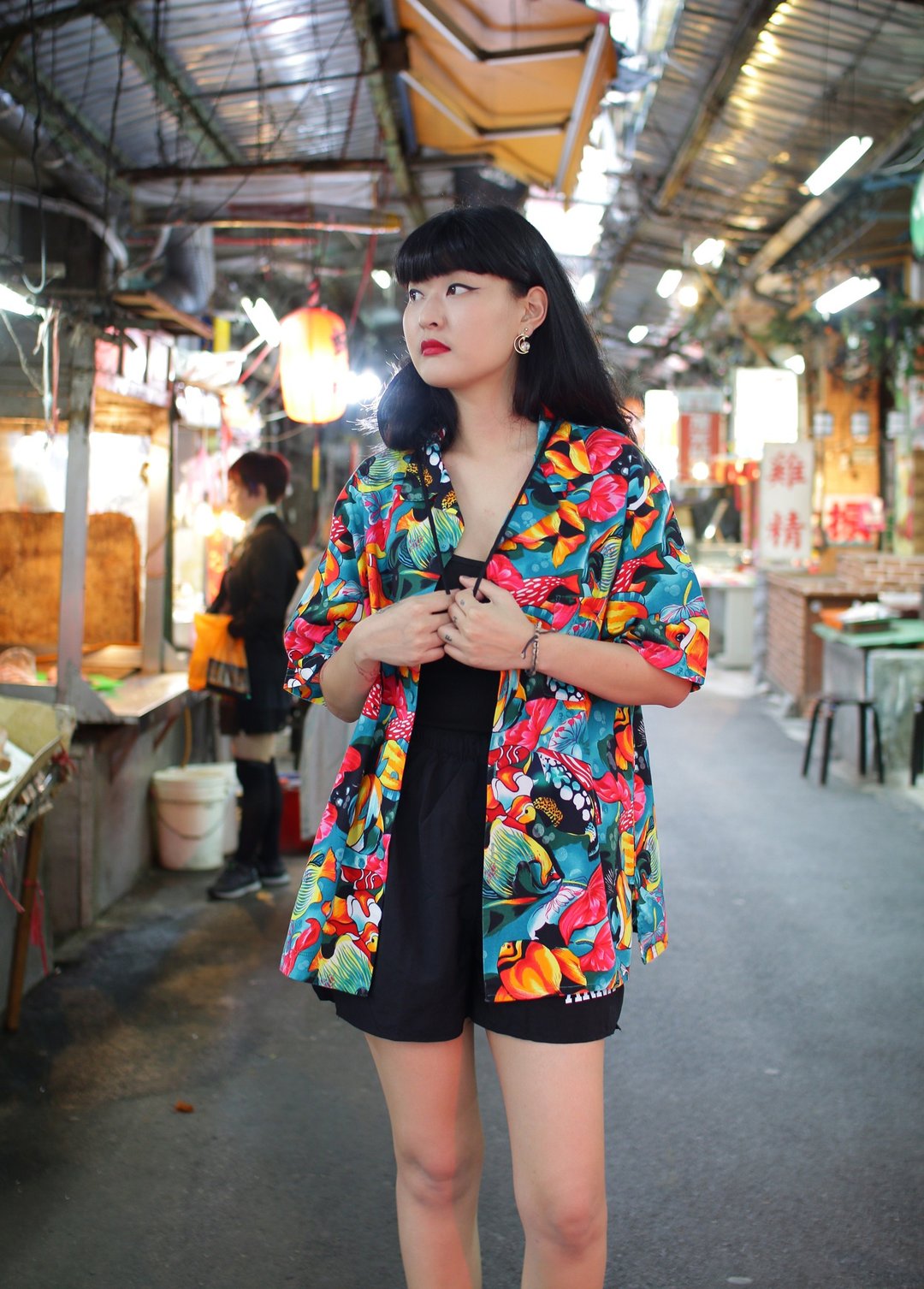 Back to Green::鱼群夏威夷衬 衫缤纷水族 //vintage shirt - 男装衬衫 - 棉 