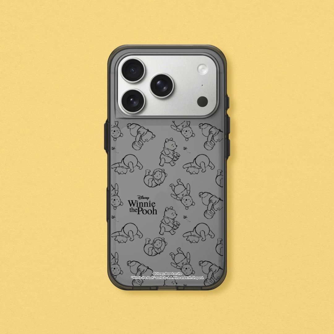 Clear 抗黄化透明防摔手机壳∣小熊维尼/线条图案 for iPhone - 手机壳/手机套 - 塑料 多色