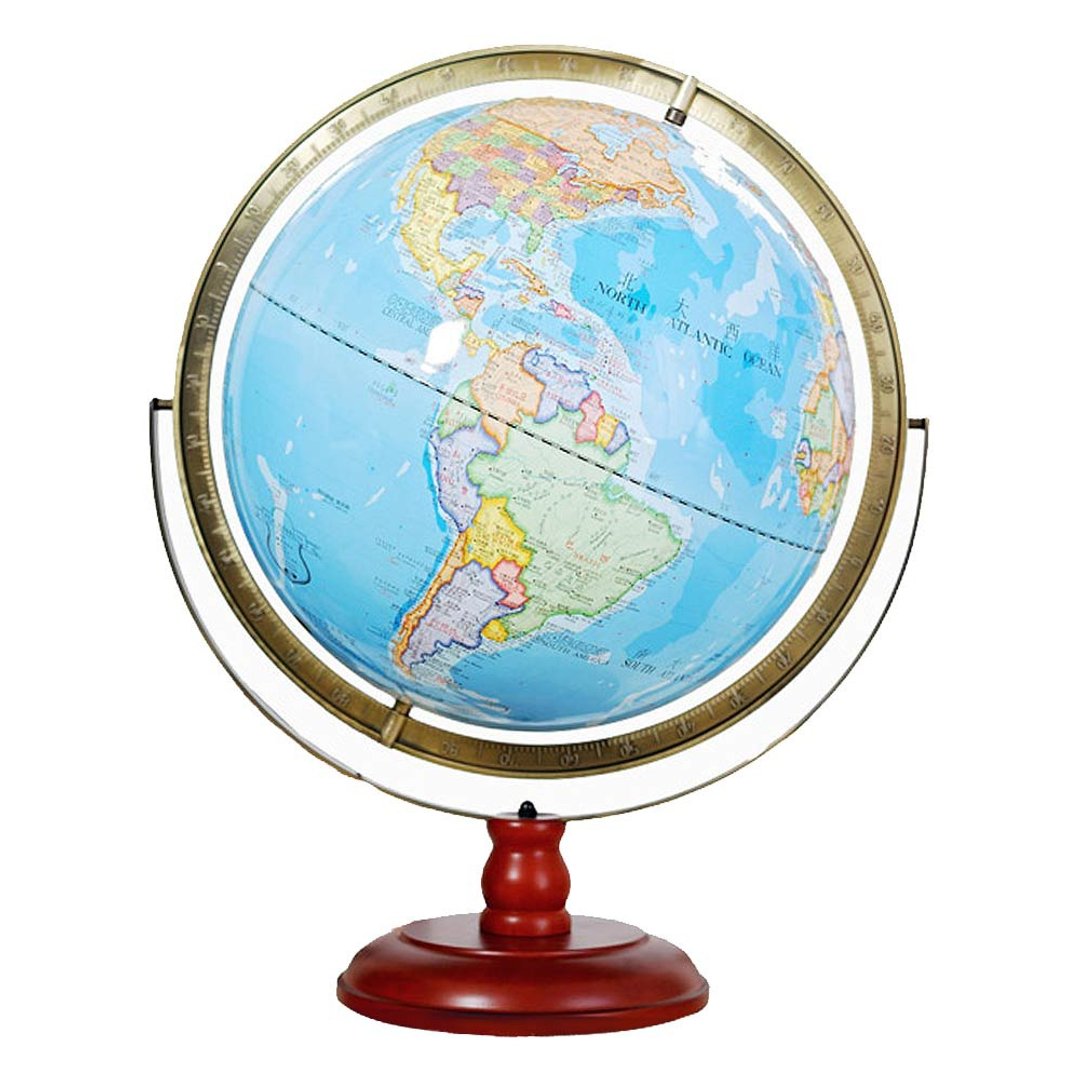 Skyglobe 17寸超大行政图双环立体浮雕地球仪 - 摆饰 - 塑料 蓝色