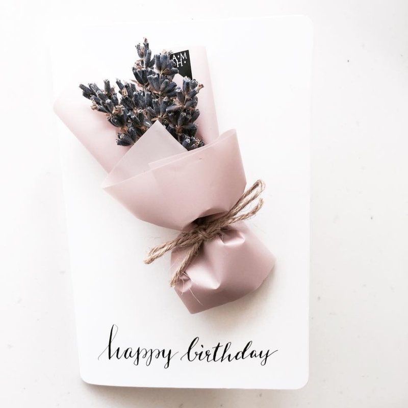 南法薰衣草 西洋书法 婚礼 手作 生日  邀请卡 - 笔记本/手帐 - 纸 