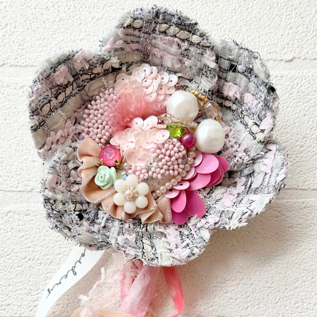 胸花 胸针 No.56  珠子 亮片 饰品 - 胸花/手腕花 - 棉 